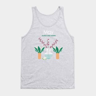 May Birth Flowers Tank Top